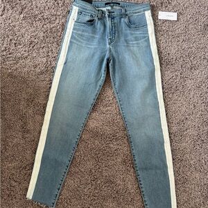 New J Brand Jeans with White Stripe